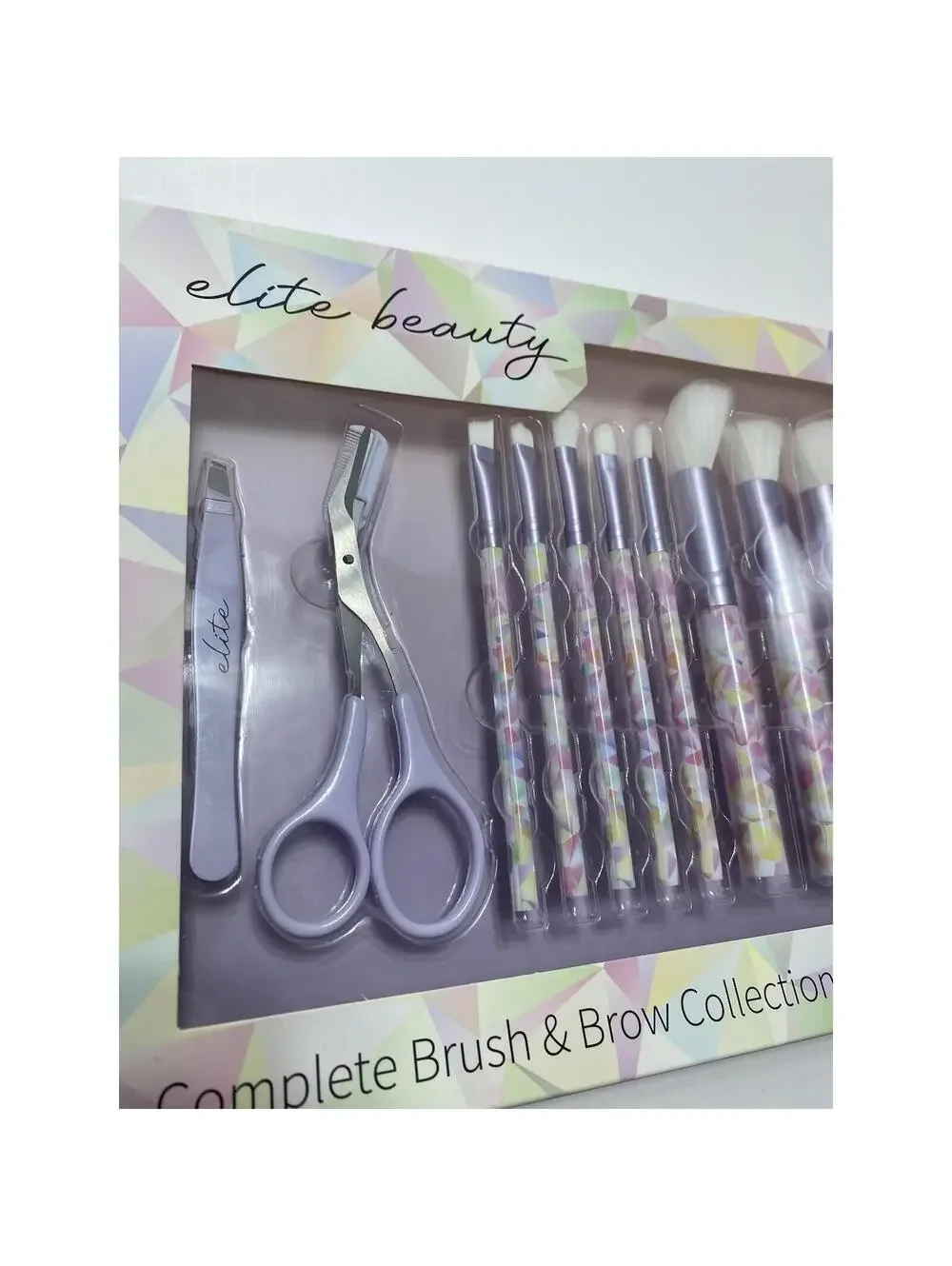 Elite Beauty Complete Brush & Brow Collection Makeup Brushes Professional Set Ne